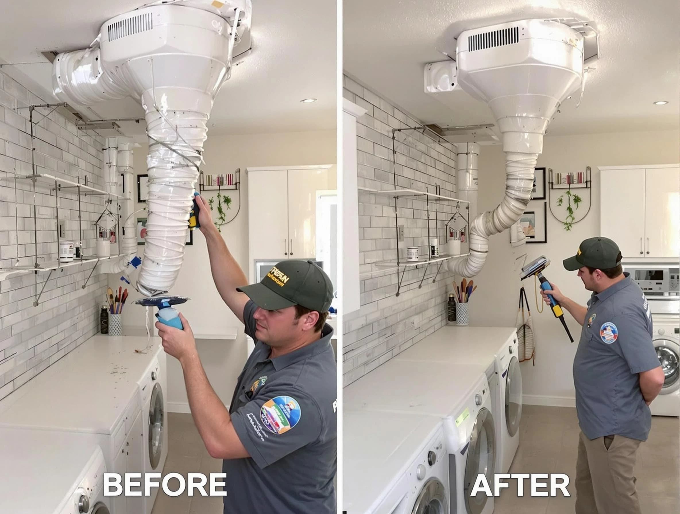 Professional dryer exhaust vent cleaning by Upper St. Clair Dryer Vent Cleaning in Upper St. Clair