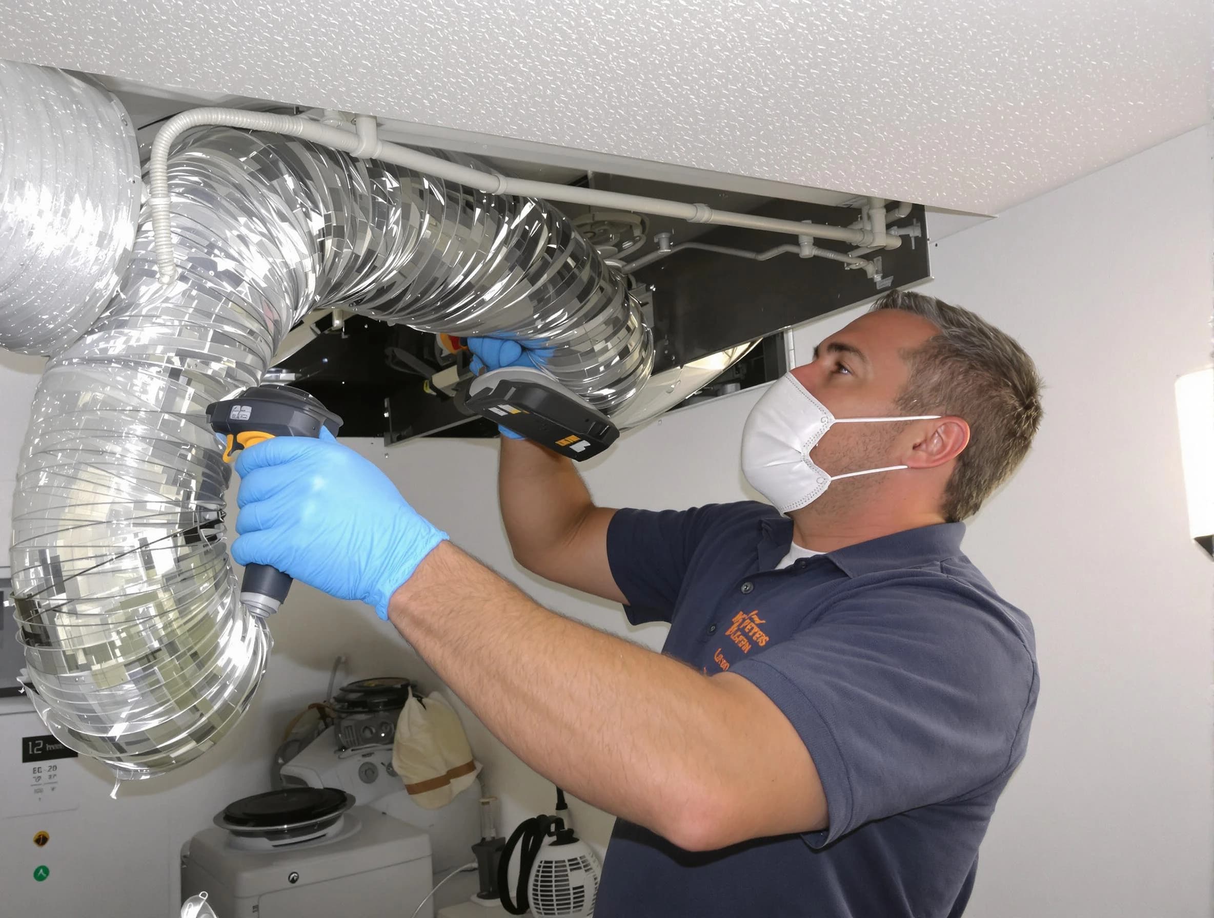 Upper St. Clair Dryer Vent Cleaning professional performing thorough residential dryer vent cleaning in Upper St. Clair
